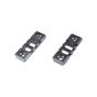 Standard 20mm 2 slots rail for KEYMODE  BLACK - 2 pieces  JS-TACTICAL