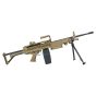 A&K electric rifle Minimi M249 Mk1 PARA polymer version Tan