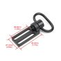 Attacco Cinghia Da 2 A 1 Punto Nero OMETAL