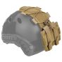 Tasca porta batterie per elmetti marca nHELMET colore  tan