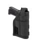 Fondina universale ambidestra per  pistola  nera Outac
