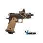 Pistola a Gas vorsk  CS Hi Capa Vengeance  + DOT Tan /Bronz (VGP-02-CS-02-TDS)