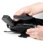 Fondina in polimero e cordura  per Glock 17/19 con torcia Vega Holster (VKZ804N)