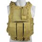 Gilet Tattico ""Tactical Vest"" 6 Tasche - Tan (VT-1104T)