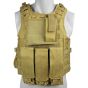 Tactical Vest 6 Pockets - Tan (VT-1104T)