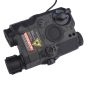 AN / PEQ Red Laser with Led Flashlight - Black - WADSN