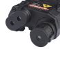 AN / PEQ Red Laser with Led Flashlight - Black - WADSN