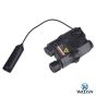AN / PEQ Red Laser with Led Flashlight - Black - WADSN