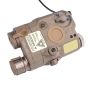 AN/PEQ Laser Rosso con Torcia Led - Dark Earth Tan - WADSN