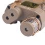 AN/PEQ Laser Rosso con Torcia Led - Dark Earth Tan - WADSN