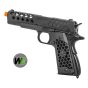 Pistola a gas Colt 1911 Custom Hex Cut We (WE-1911-HEX-BK)