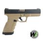 Pistola a gas GP1799 TE  WET Blowback Tan/silver Custom WE 