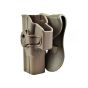 Fondina rigida ad Estrazione Rapida per Mancini - pistole Serie GLOCK - Tan - WoSport (WO-GB42LT)