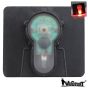 Luce di Segnalazione Rossa WoSport aggancio su Velcro Nero 