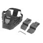 Warrior Half Face Mask Single Use With Fast Helmet Military black