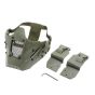 Warrior Half Face Mask Single Use With Fast Helmet Military green