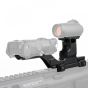 Slitta  a castello doppio attacco 20mm  black  WADSN