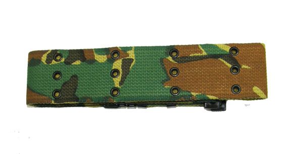 Tactical camo cordura belt