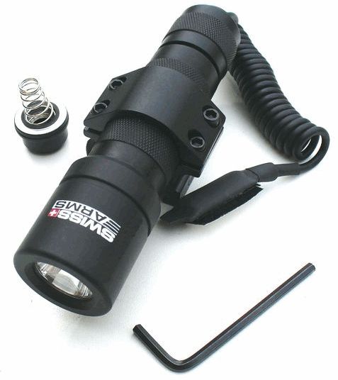 70 lumens led flashlight with weaver mount and remote switch (sw