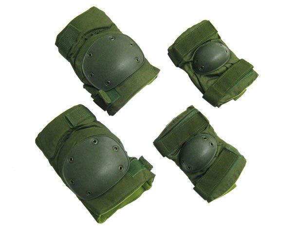 Set Ginocchiera Gomitiere imbottite Verde Royal