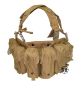 Tan tactical chest rig with belt loops  
