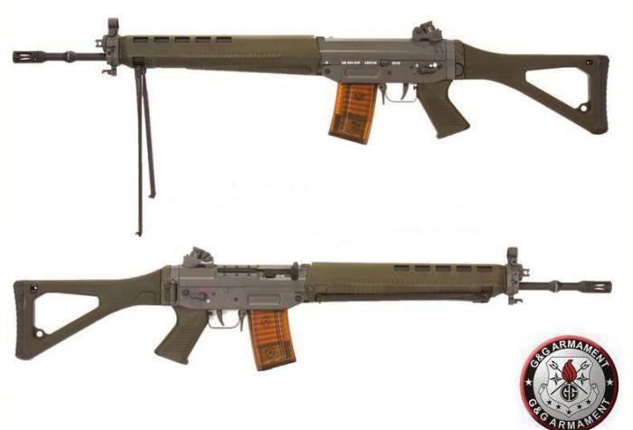 Sig 550 full metal with bipod electric rifle (g&g)