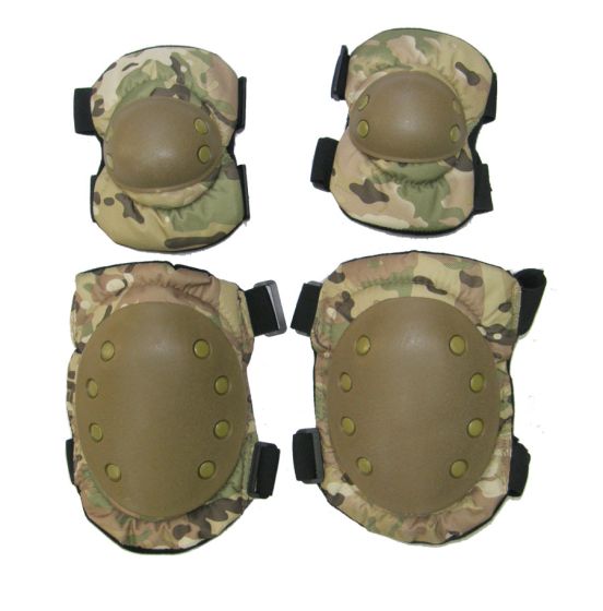 Tactical knee and elbow pads set multicam