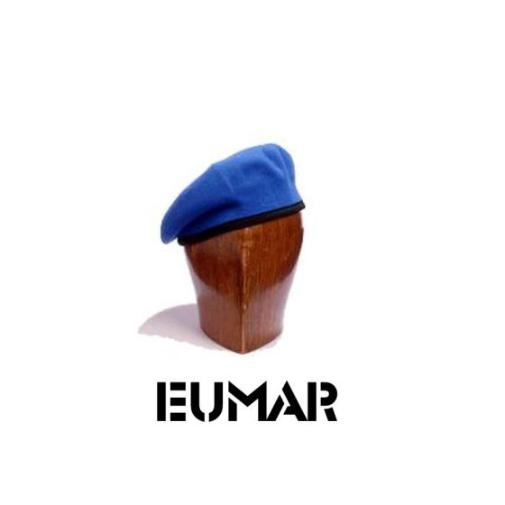 Light Blue beret with grosgrain binding 