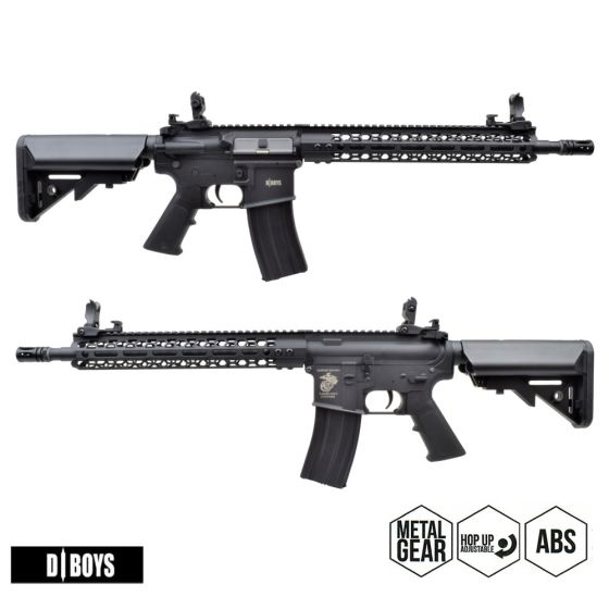 Electric Rifle M4 Aluminum Handguard M-Lok 12.5" Body Polymer Black D|Boys