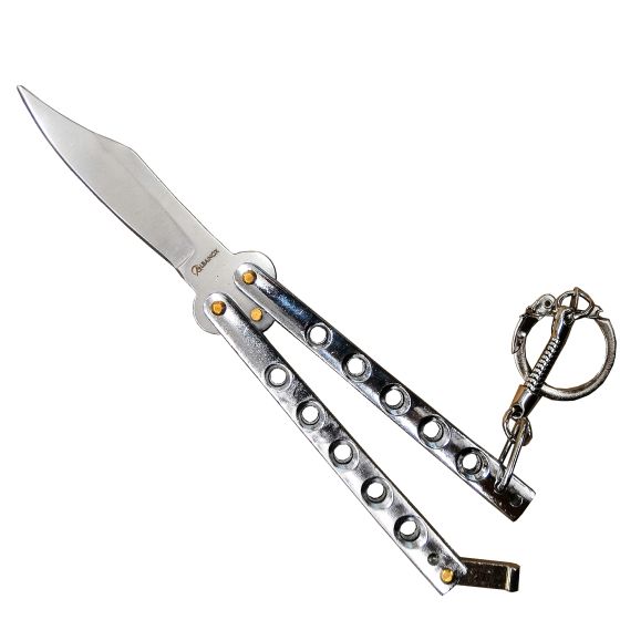 Boxcutter Butterfly keyring - Chrome - Albainox (2055-C)