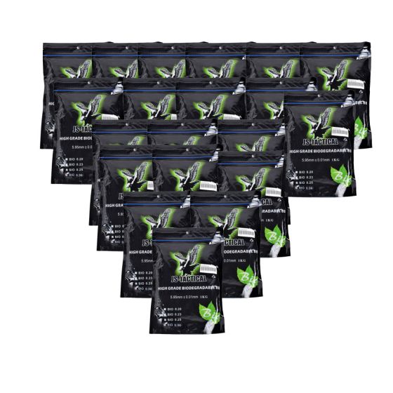 20 Bags High Grade Biodegradable 0.30gr White 1Kg Js Tactical