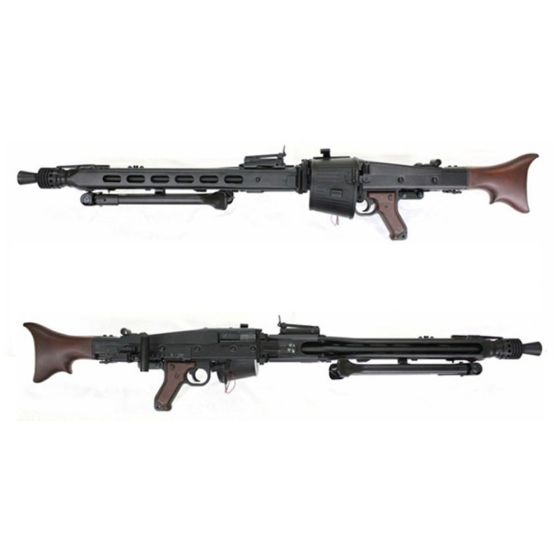 Fucile Elettrico MG42 WWII - 2000 BBs AutoRicaricante - Full Metal/Vero Legno - S&T by AGM (210033)