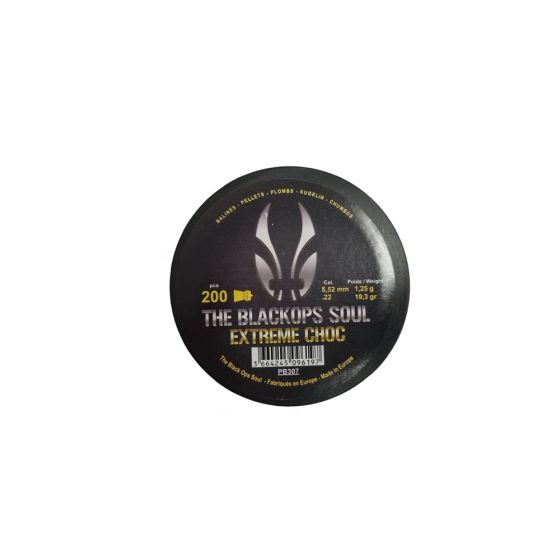Piombini THE BLACKOPS SOUL EXTREME CHOC   Cal 5.52 mm/.22 1,25g punta   PB307