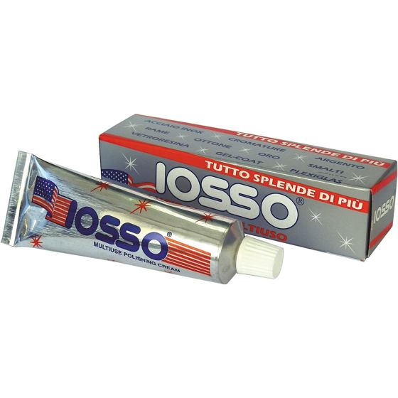 Multi-purpose non-abrasive polishing cream. Cleans, polishes and protects IOSSO
