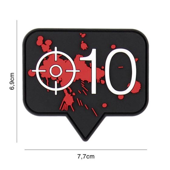 Patch 3D PVC with Velcro Headshots 10 101 Inc.