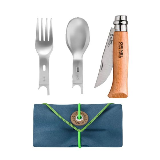 Opinel   Inox 8  PICNIC con cucchiaio e forchetta 