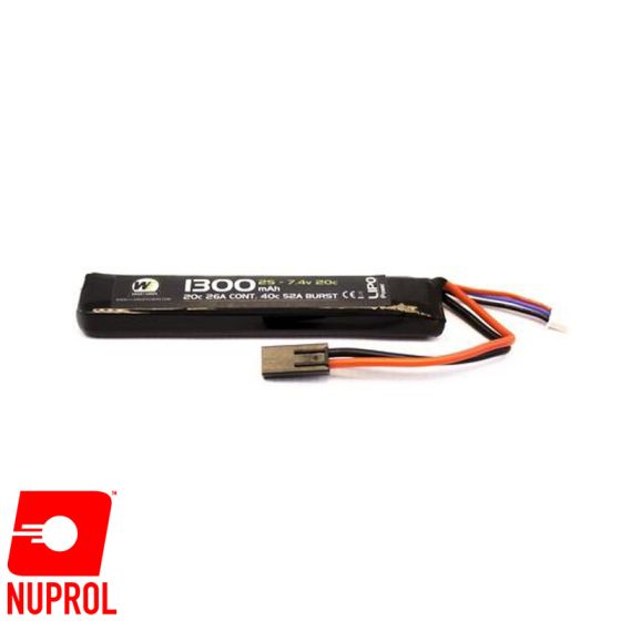 Batteria Li-Po 7.4v x 1300 mAh 20c - Stick Type - Mini-Tamiya - Nuprol (8052)