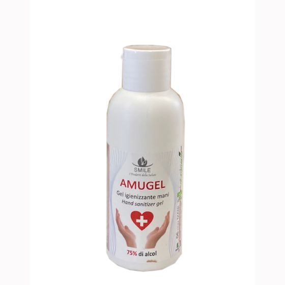 Amugel hand sanitizing gel - 100 ml - 75% alcohol - Smile