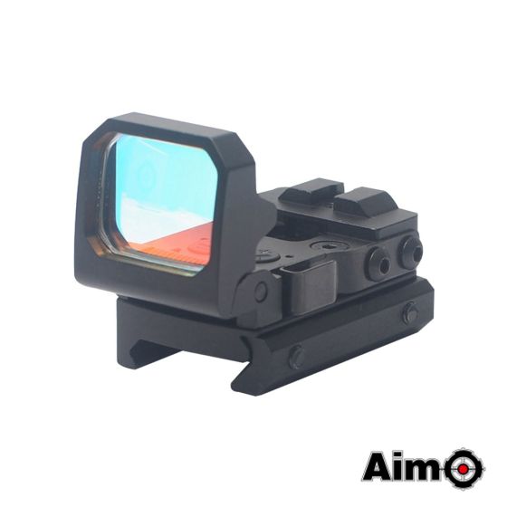Red Dot Punto Rosso con Funziona Flip-Up - Nero - Aimo