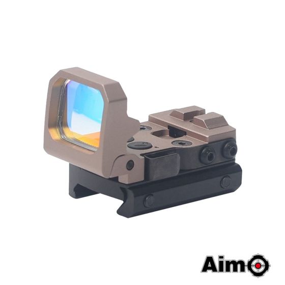 Red Dot Red Dot with Flip-Up Function - Dark Earth "Tan"- Aimo