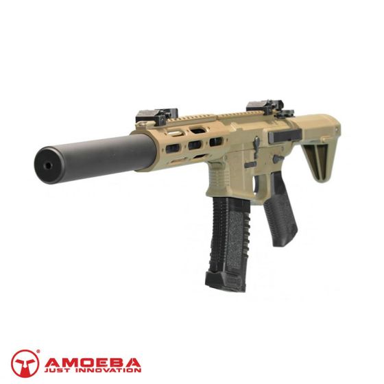 Fucile M4 Ris Short Ares Amoeba Tan (AR-AM14T)