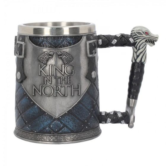 Boccale del Trono di Spade - ""King in the North"" Licenza Originale HBO (B4158M8)
