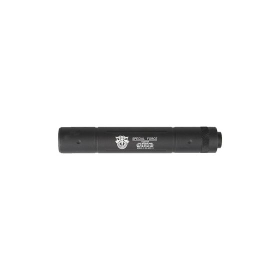 Silenziatore 195x30 mm  - SPECIAL FORCE - Alluminio Nero 