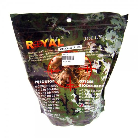 Pallini Precision Biodegradabili 0,32gr Neri 1Kg Royal