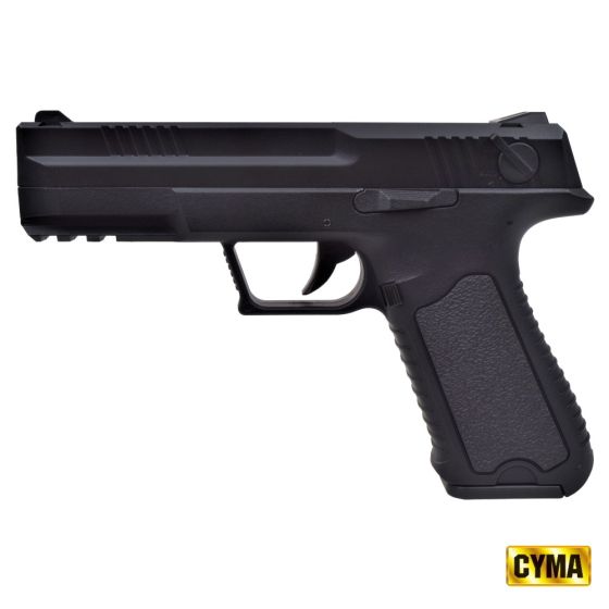 CM127 Electric Pistol - Black - Battery + Bat. - CYMA