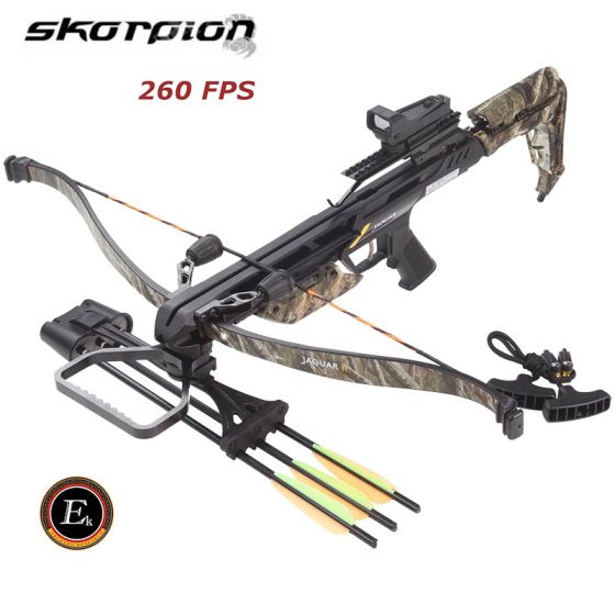 Balestra sportiva Jaguar II Pro Camo 175 libbre  260 FPS con Red Dot  