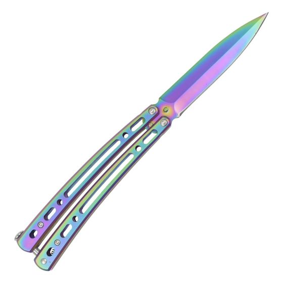 Coltellino Butterfly ""Ninja Dragon"" - Bianco - Albainox (02096)