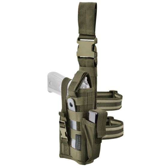 Ambidextrous thigh holster - Olive Drab "Green" - DEFCON 5 (D5-GS08 OD)
