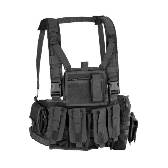 Tactical Vest MOLLE Recon Chest Rig - Black - DEFCON 5 (D5-RC901 B)