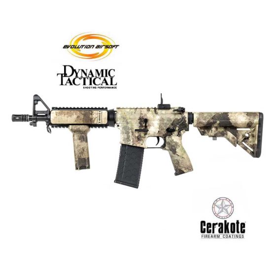 ELECTRIC M4 CQB 10.5" ATACS AU DYNAMIC TACTICAL Evolution Airsoft(DY-AEG03-ATAU)